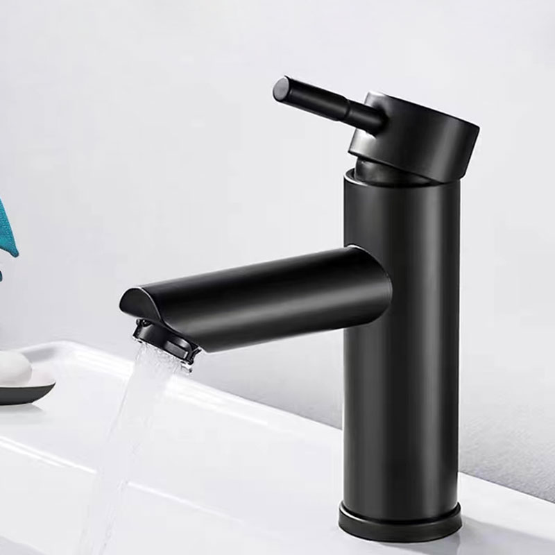 Single Handle Matte Black Bathroom Sink Faucet-YSBF001