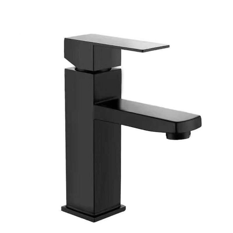 Matte Black Single Handle Bathroom Sink Faucet-YSBF005