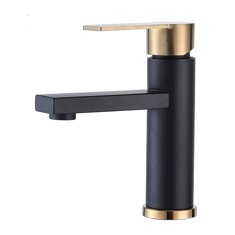 Single Level Black Gold Bathroom Faucet-YSBF008