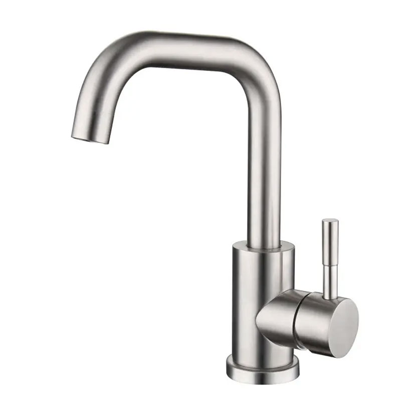 Single Level Stainless Steel Bathroom Sink Faucet-YSBF015