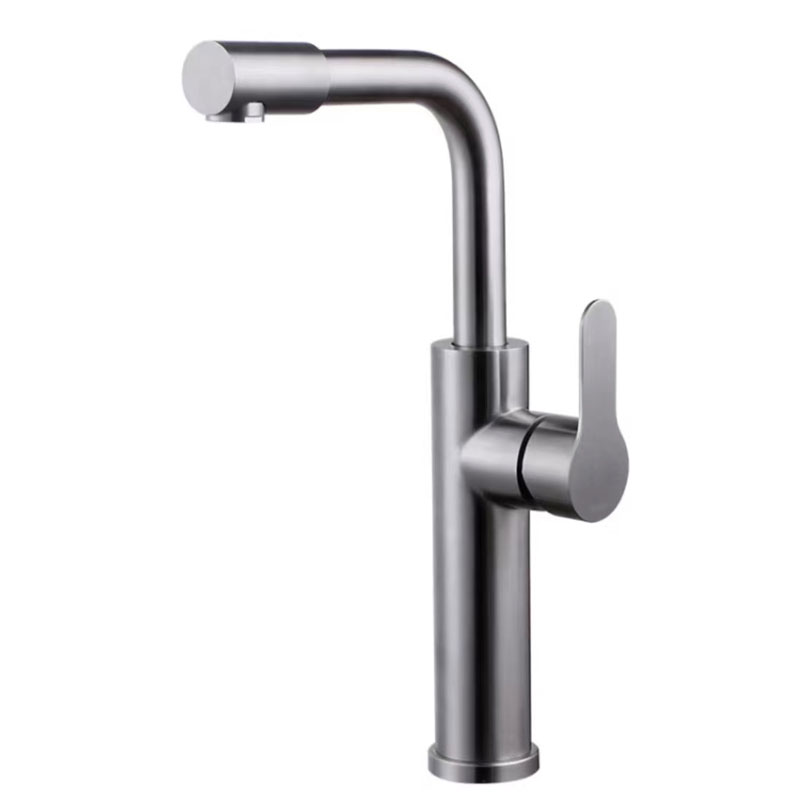 Single Lever Tall Counter Bathroom Sink Mixer Tap-YSBF019