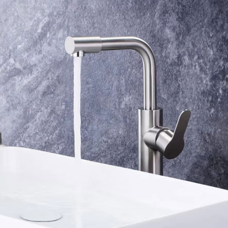 Single Lever Tall Counter Bathroom Sink Mixer Tap-YSBF019