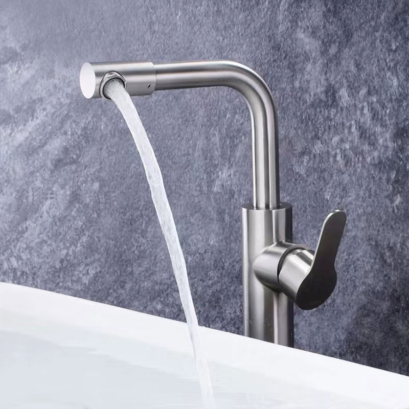 Single Lever Tall Counter Bathroom Sink Mixer Tap-YSBF019