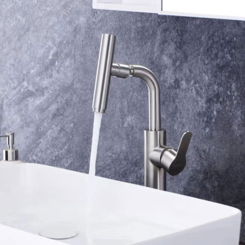 Stainless Steel Tall Bathroom Basin Mixer Tap-YSBF022