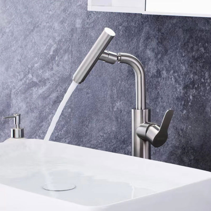 Stainless Steel Tall Bathroom Basin Mixer Tap-YSBF022