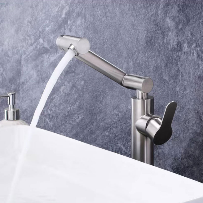 Rotating Single Level High-arc Bathroom Sink Tap-YSBF023