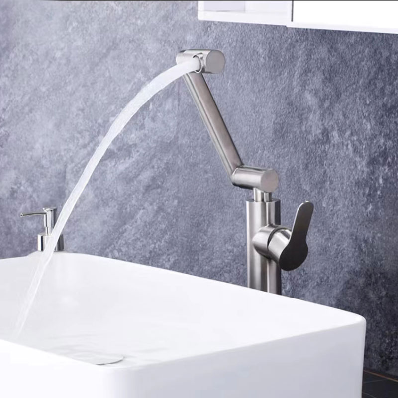 Rotating Single Level High-arc Bathroom Sink Tap-YSBF023