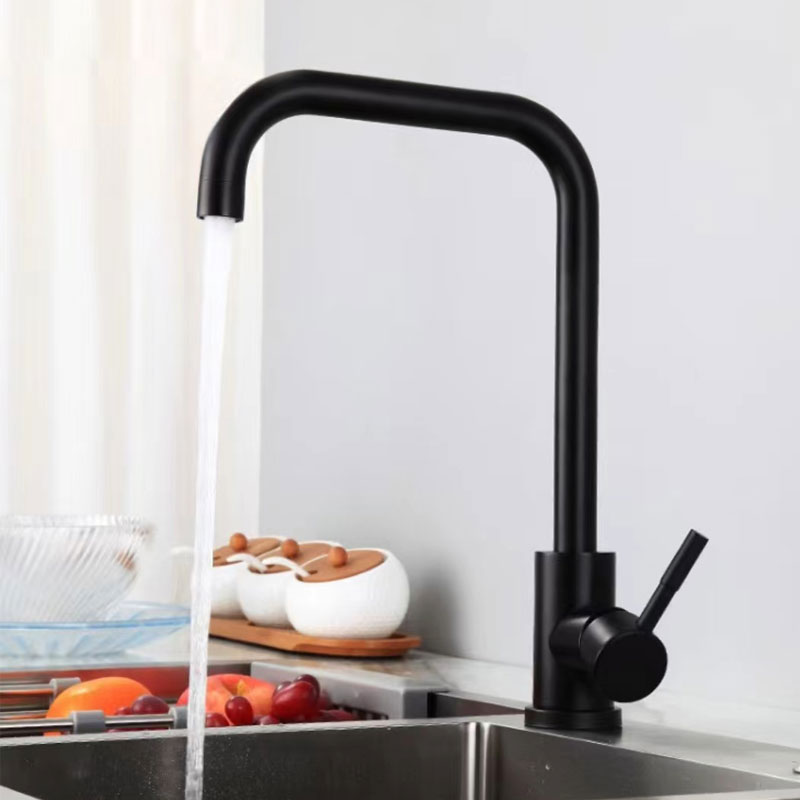 Best Matte Black Kitchen Sink Faucet-YSKF002