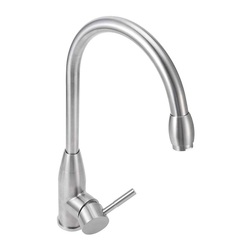 Brushed Nickle Single Handle Kitchen Mixer Tap-YSKF004