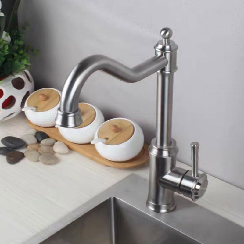 Vintage Style Kitchen Sink Faucet With Traditional Spout-YSKF008