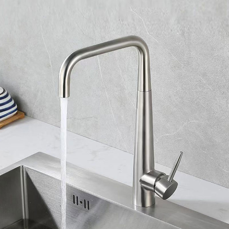 Stainless Steel Kitchen Sink Faucet In Brushed Nickel-YSKF010