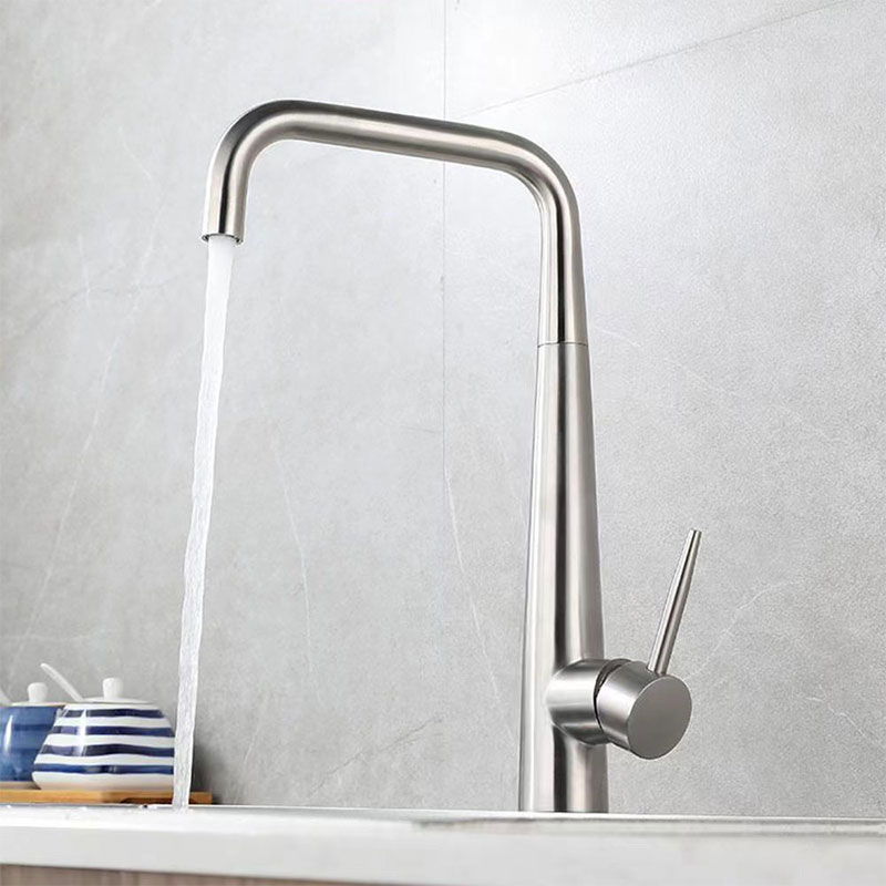 Stainless Steel Kitchen Sink Faucet In Brushed Nickel-YSKF010