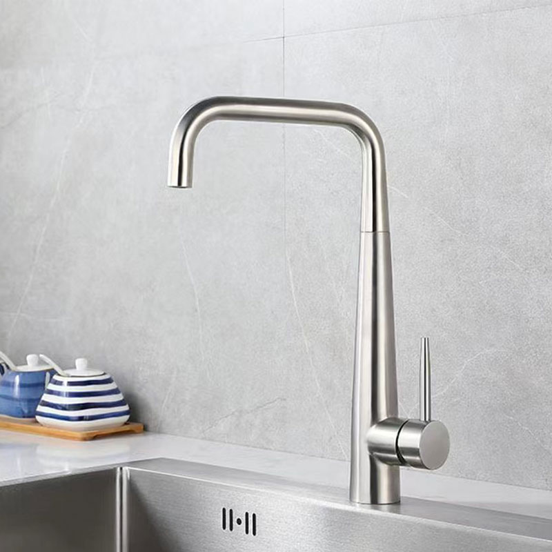 Stainless Steel Kitchen Sink Faucet In Brushed Nickel-YSKF010