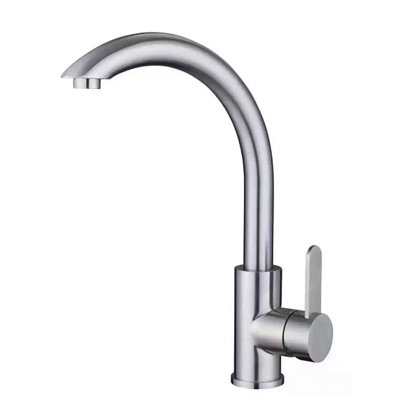 Stainless Steel Kitchen Sink Faucets With F- shaped Spout-YSKF013