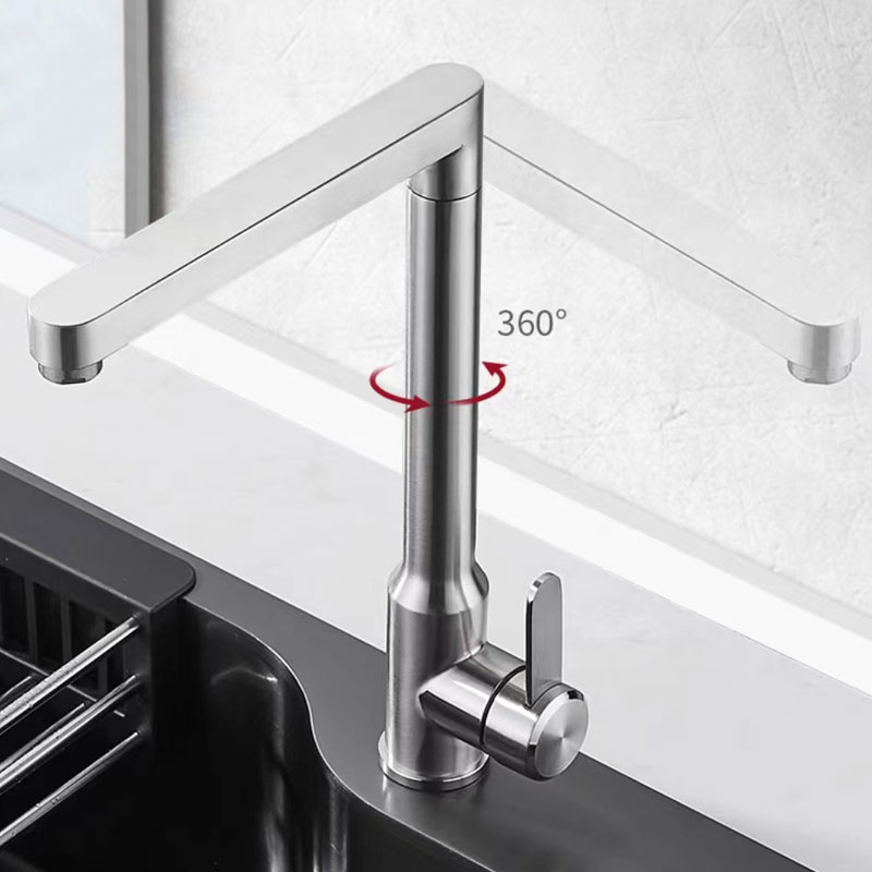 Modern Single Handle Square Kitchen Sink faucet-YSKF015