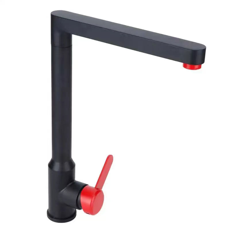 Matte Black Kitchen Water Sink Faucet-YSKF016