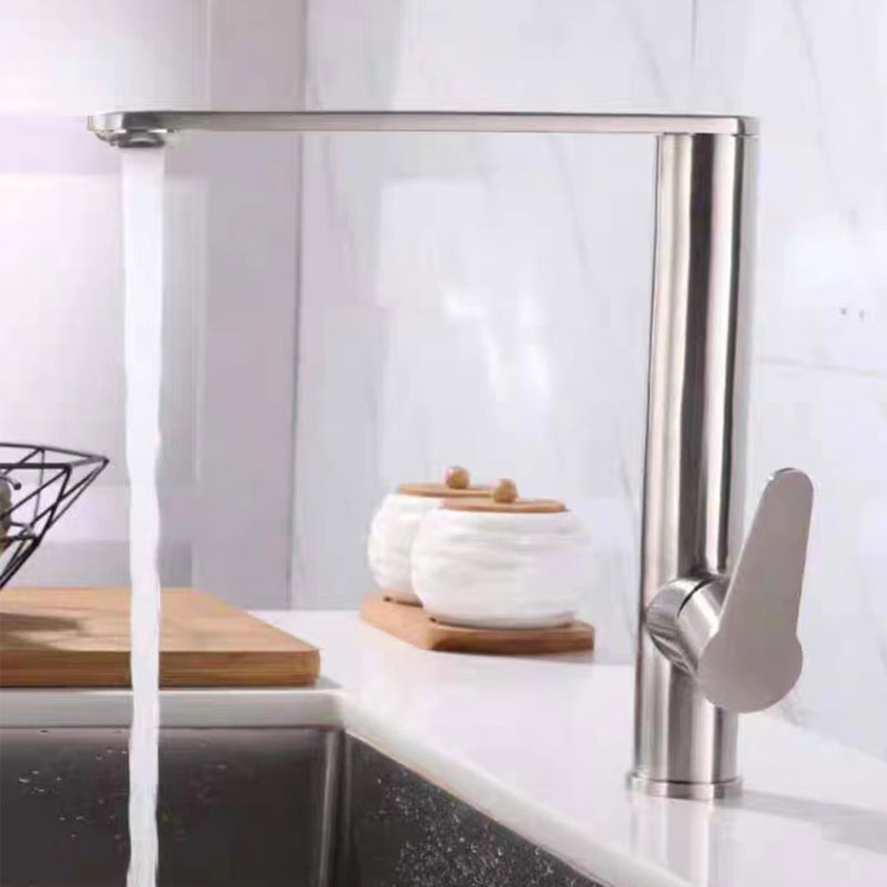 Stainless Steel L-Shaped Kitchen Sink Faucet-YSKF019