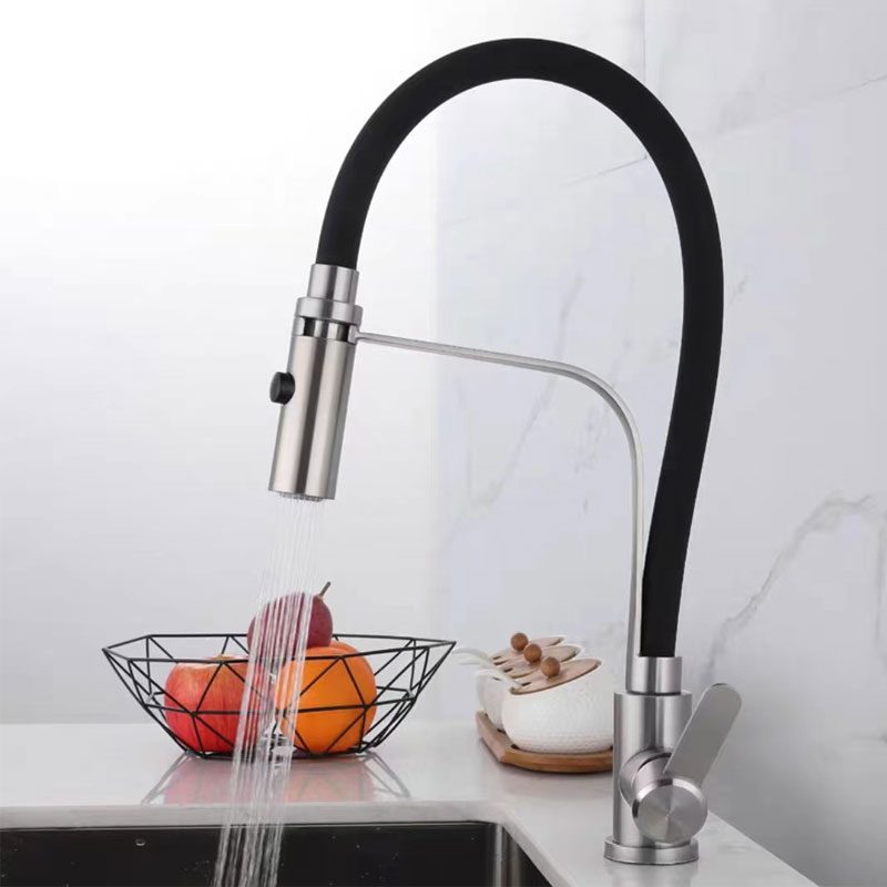 Single Handle Pull Down Kitchen Faucet-YSKF031