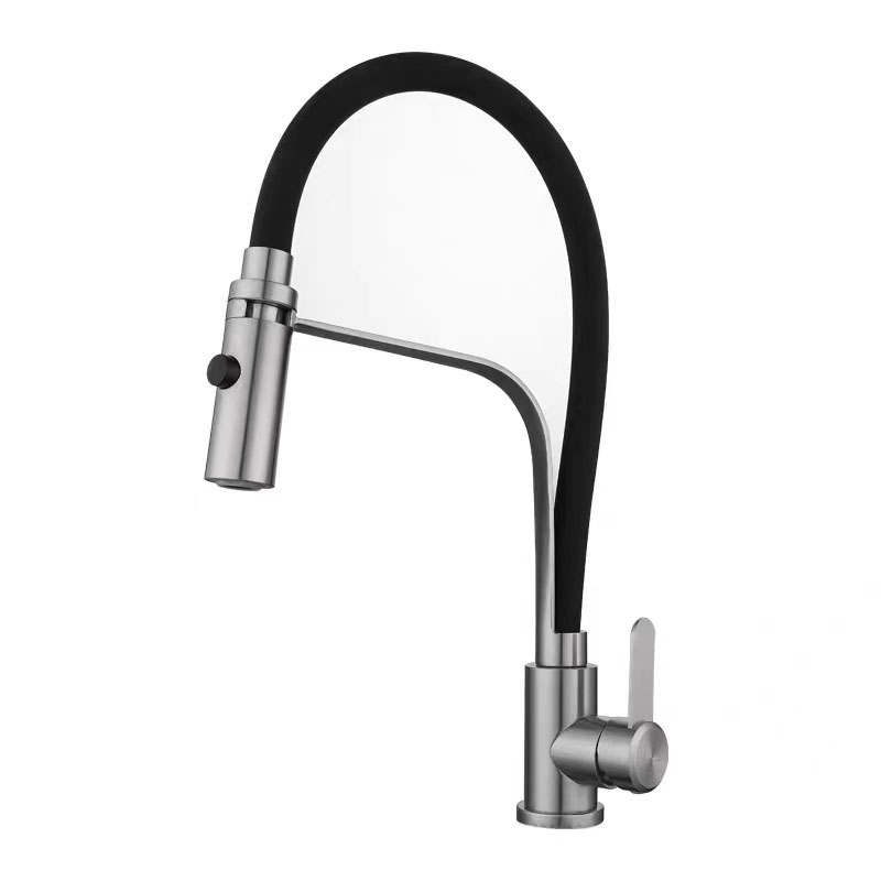 Single Handle Pull Down Kitchen Faucet-YSKF031