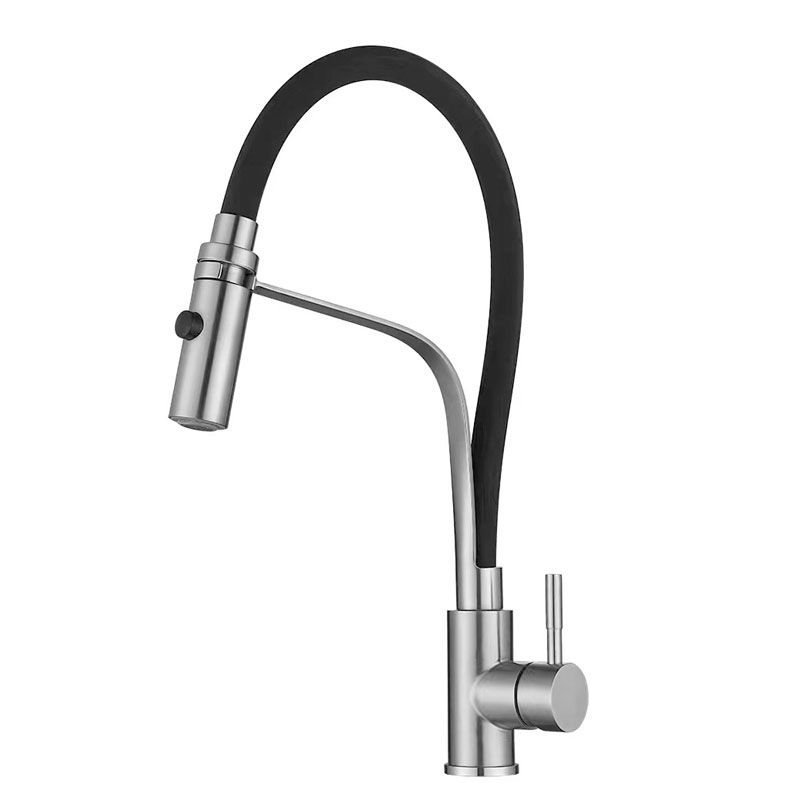 Single Handle Pull Down Kitchen Faucet-YSKF031