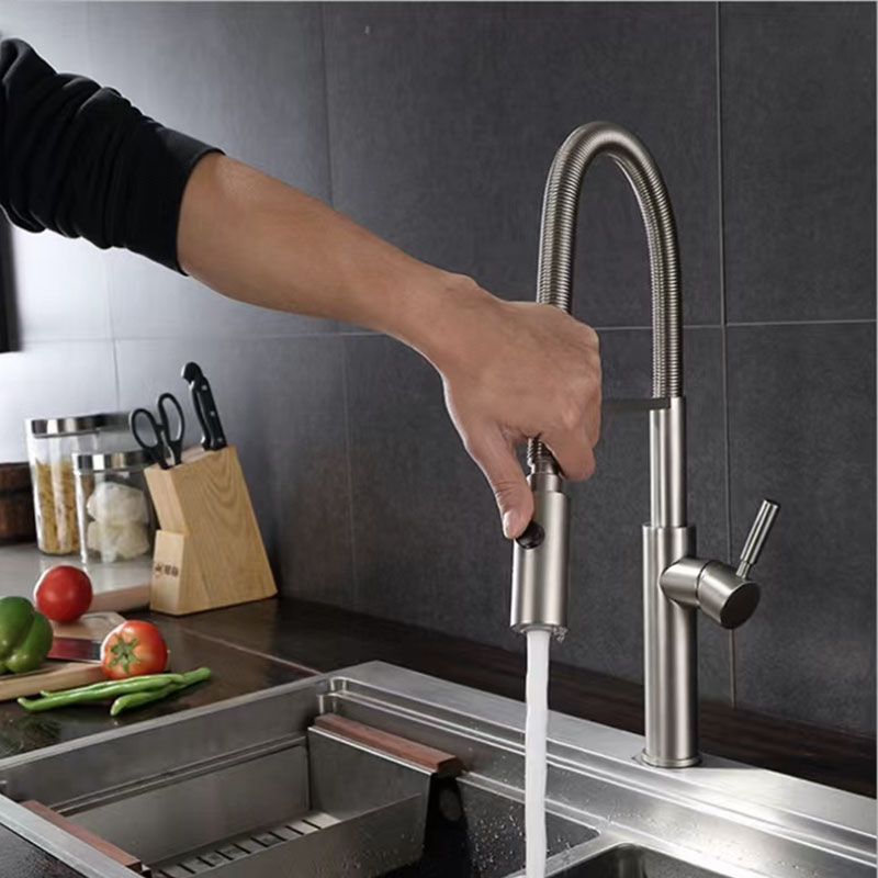 Stainless Steel Pull Out Kitchen Faucet-YSKF038