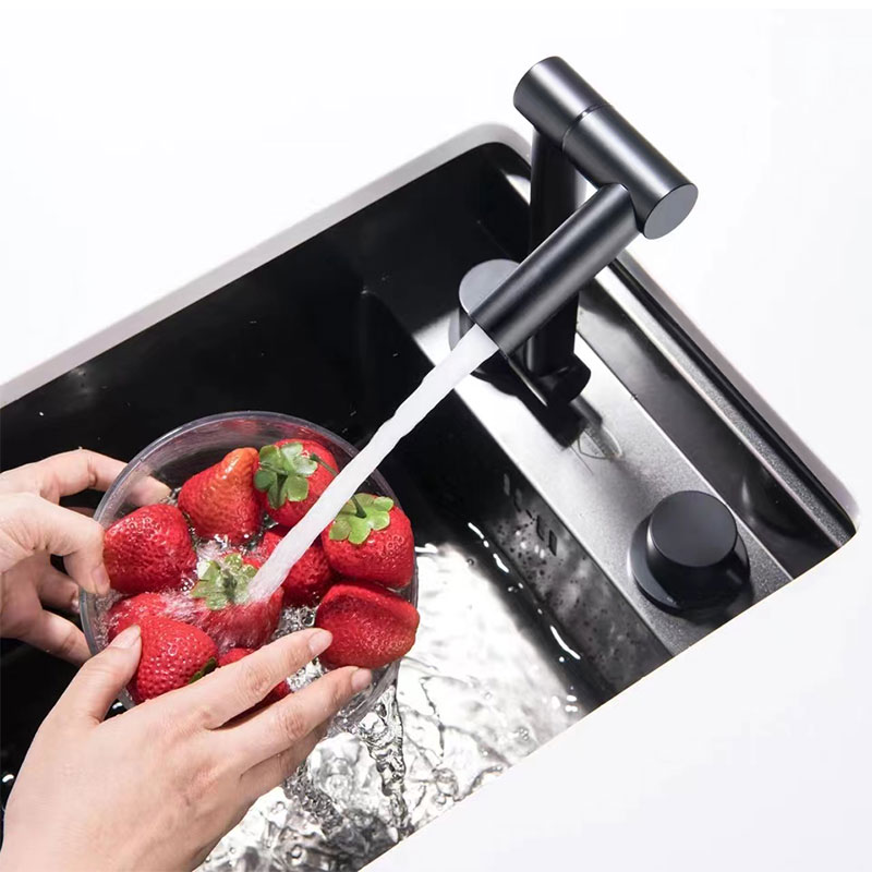 360 Degree Swivel Concealed Folding Kitchen Sink Faucet For  for RV Camper-YSKF044