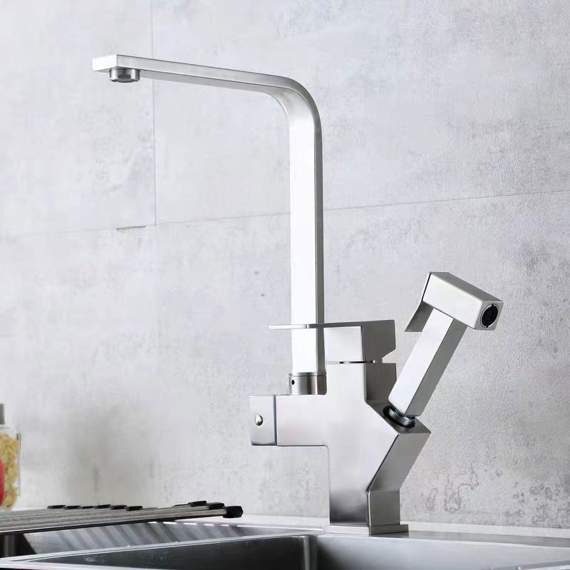 Pull Out Multi-function Kitchen Sink Faucet With High Pressure Spray Gun-YSKF046