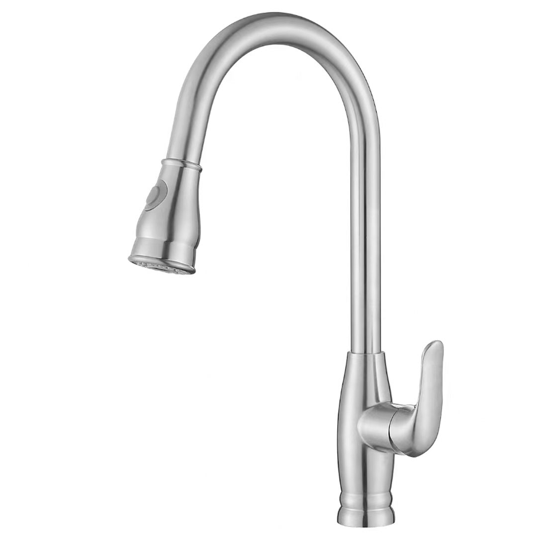 Stainless Steel Multi-function Kitchen Sink Faucet With Pull Out Sprayer-YSKF051