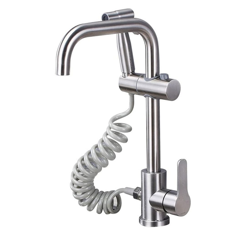 Rotatable Pull Out Kitchen Sink Faucet With Bidet Sprayer-YSKF057