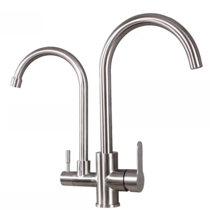 2 handle Kitchen Sink Faucet With Double Pipes-YSKF061