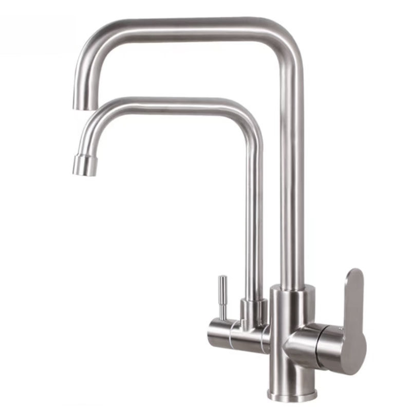 Stainless Steel Double Kitchen Sink Faucet-YSKF062