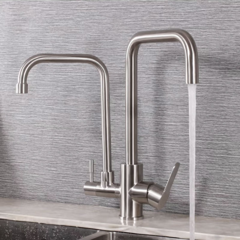 Stainless Steel Double Kitchen Sink Faucet-YSKF062