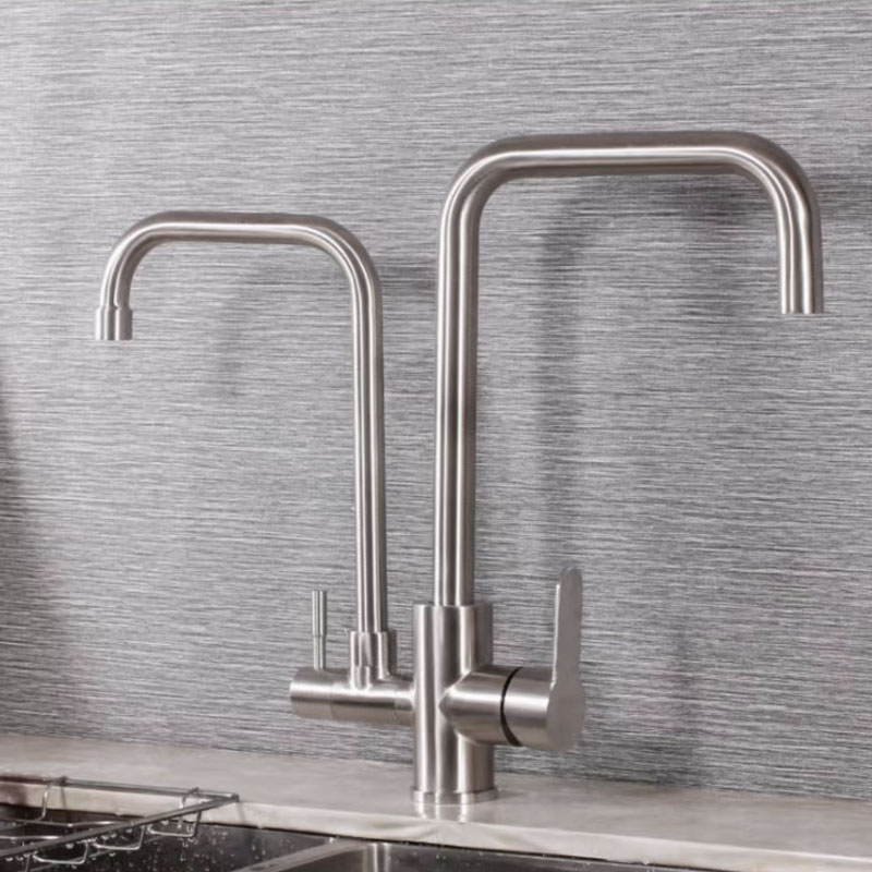 Stainless Steel Double Kitchen Sink Faucet-YSKF062