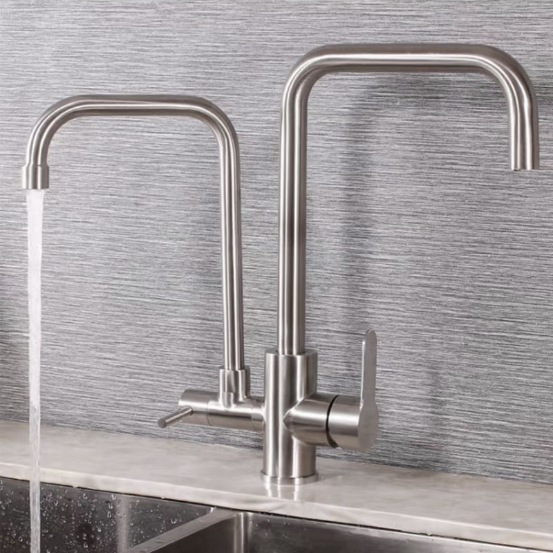 Stainless Steel Double Kitchen Sink Faucet-YSKF062