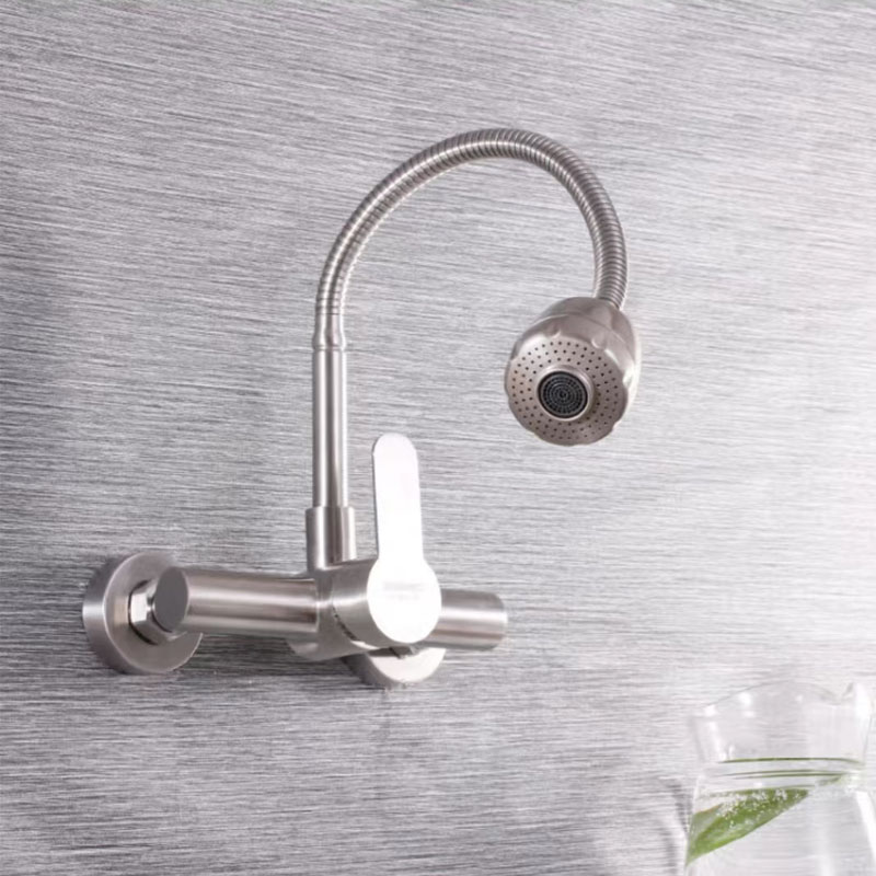 Wall Mounted Extendable Kitchen Sink Faucet-YSKF063