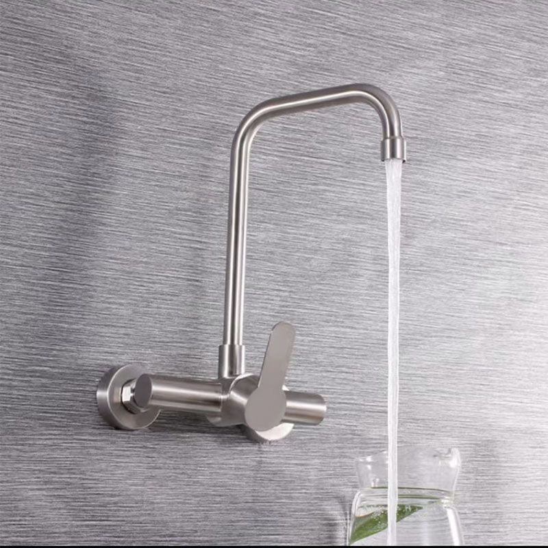 Wall Mounted Single Handle Kitchen Sink Faucet-YSKF064