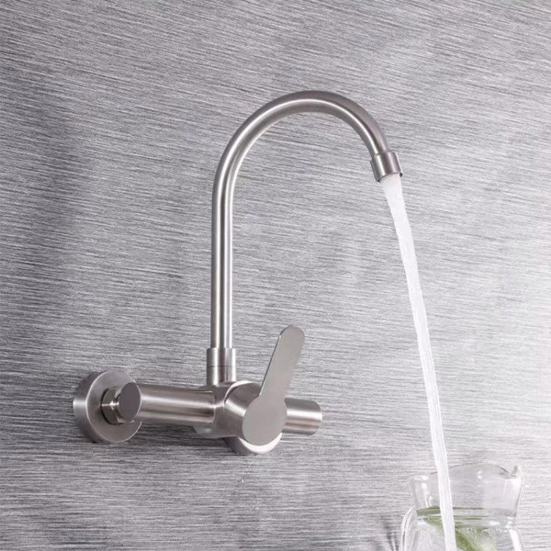 Stainless Steel Kitchen Sink Wall Mount Faucet-YSKF065