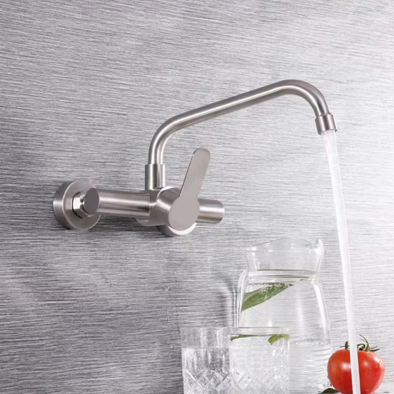 Single Level Swivel Wall Mounted Kitchen Faucet-YSKF066