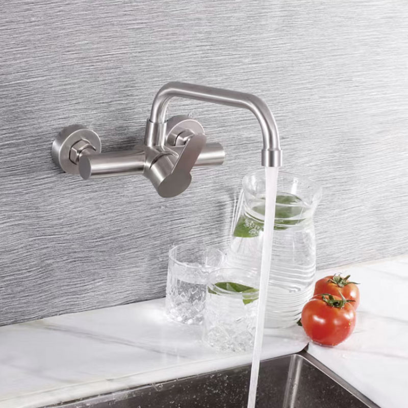 Single Level Swivel Wall Mounted Kitchen Faucet-YSKF066