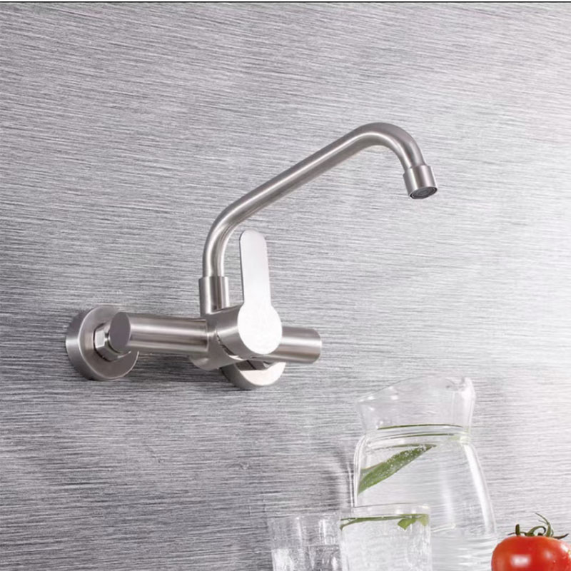 Single Level Swivel Wall Mounted Kitchen Faucet-YSKF066