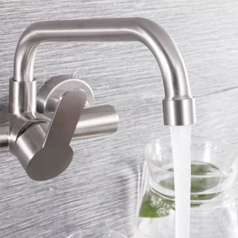 Single Level Swivel Wall Mounted Kitchen Faucet-YSKF066