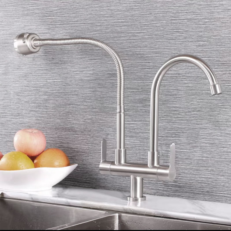 Kitchen Cold Water Faucet With Double Water Outlet -YSCF003