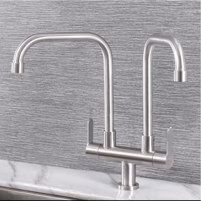 Double Head Cold Water Kitchen Sink Faucet-YSCF005