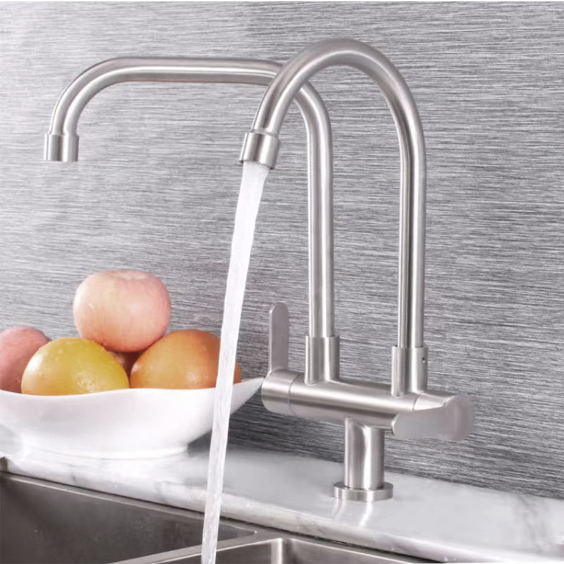 Double Kitchen Cold Water Sink Faucet-YSCF006