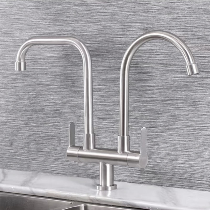 Double Kitchen Cold Water Sink Faucet-YSCF006