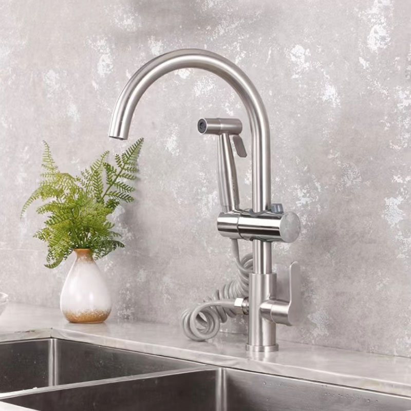 Kitchen Cold Water Tap With Pressurized Spray Gun-YSCF008