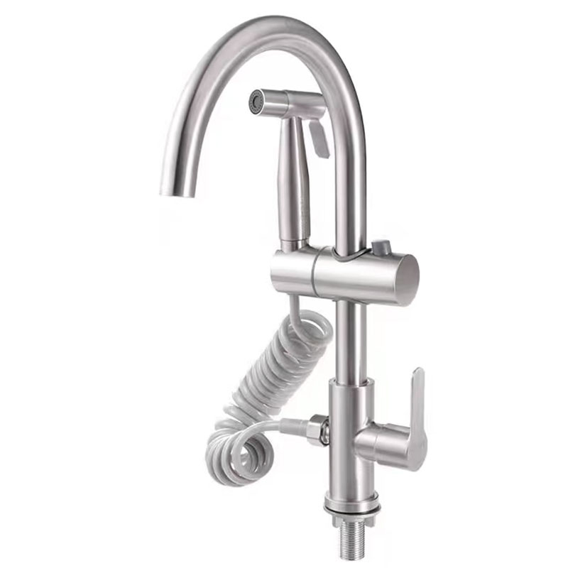 Kitchen Cold Water Tap With Pressurized Spray Gun-YSCF008