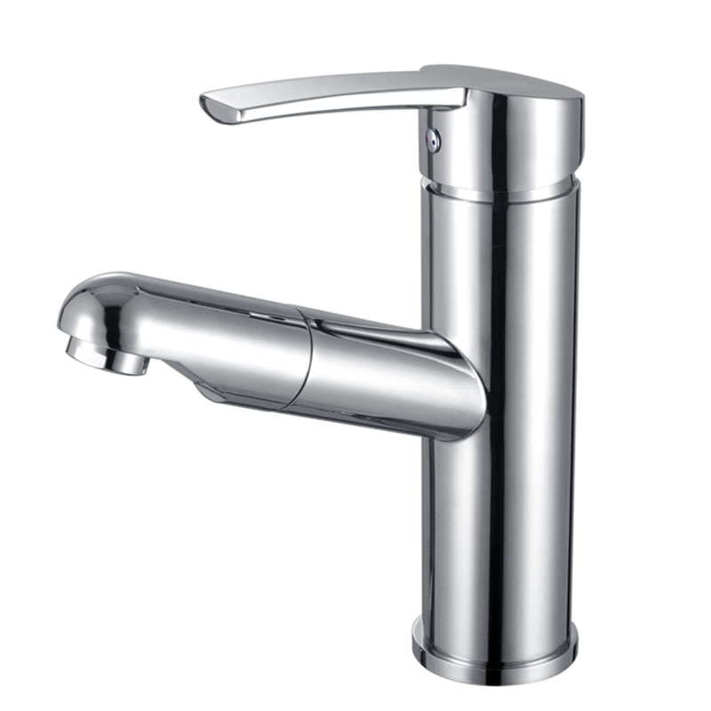 Chrome Pull Down Bathroom Basin Faucet-YSBF030