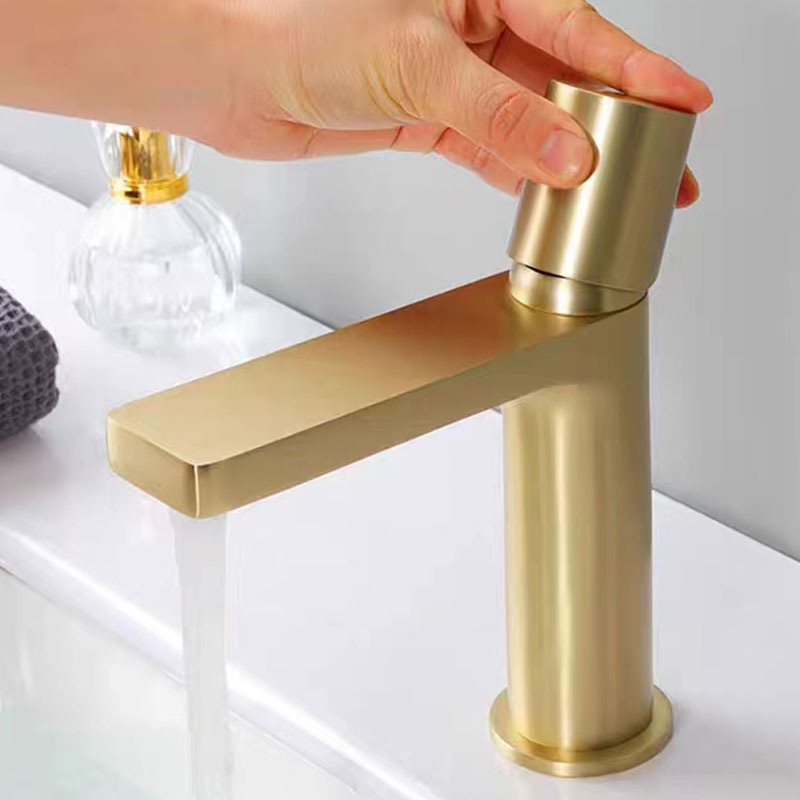 Brushed Gold Bathroom Vanity Sink Faucet-YSBF029