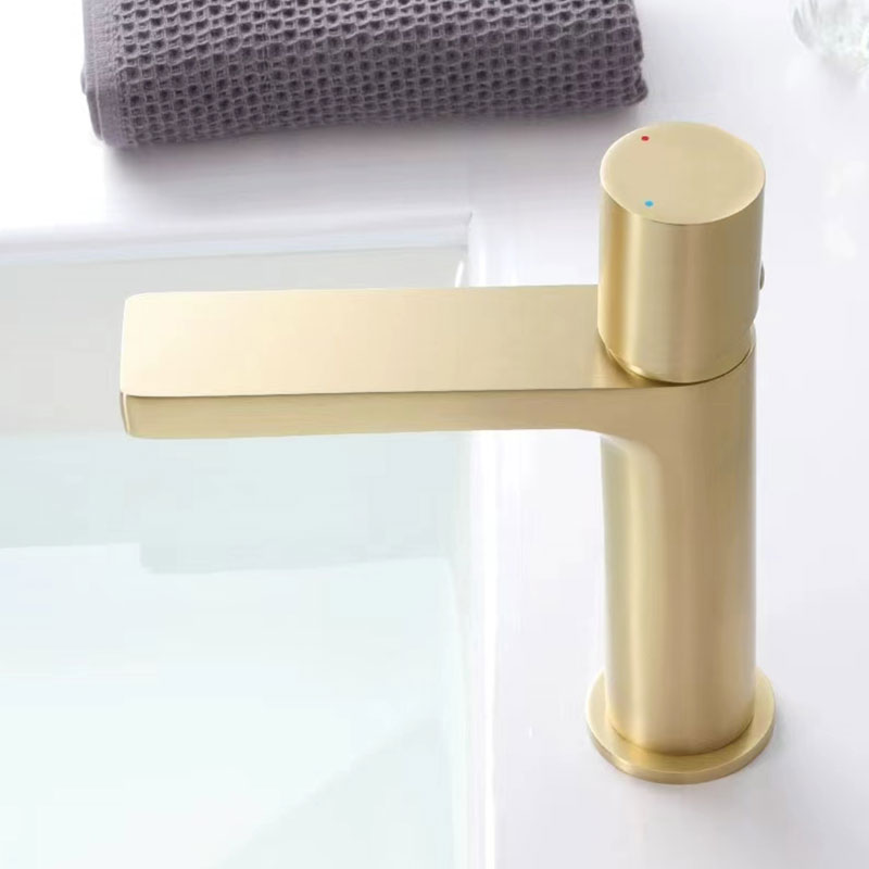 Brushed Gold Bathroom Vanity Sink Faucet-YSBF029